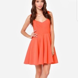 Playful Cocktail Skater Dress with Cut-out
